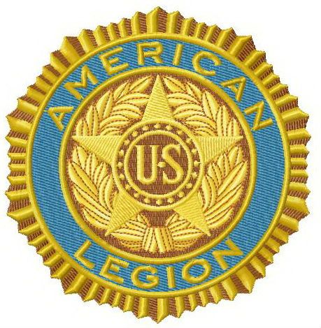 American legion logo machine embroidery design