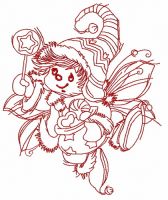 Christmas elf 2 embroidery design