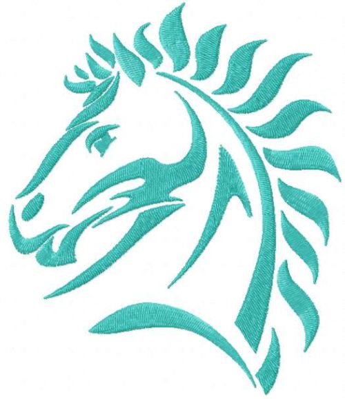 Tribal horse free embroidery design 11