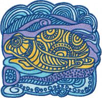 Legends of South Pacific Turtle embroidery design
