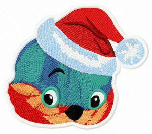 Passerine bird embroidery design