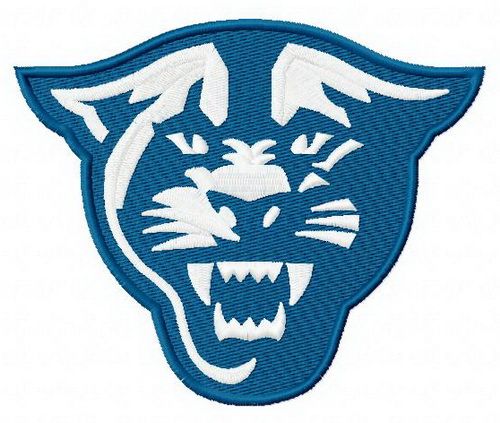 Georgia State Panthers logo 2 machine embroidery design