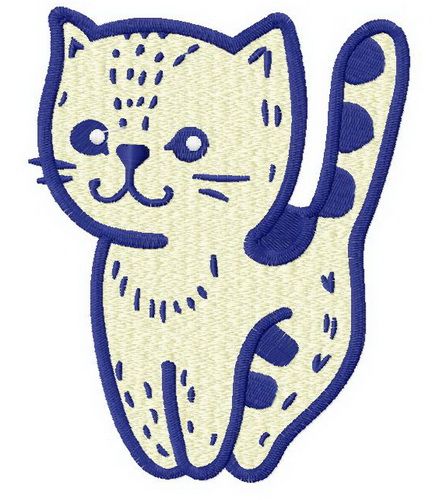 Little kitten machine embroidery design