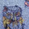Owl embroidered cushion