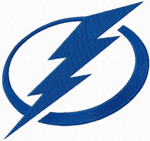 Tampa Bay lightning logo machine embroidery design