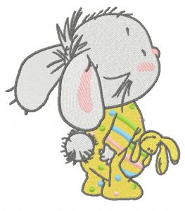 Baby bunny 2 embroidery design