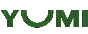 Yumi logo embroidery design