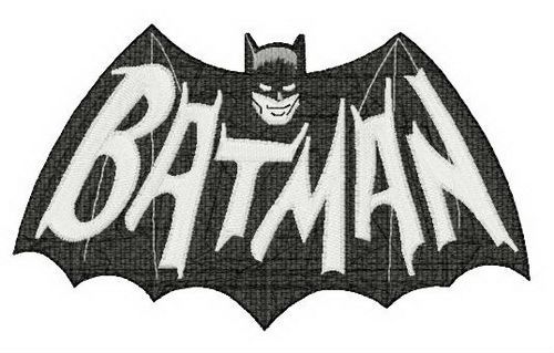 Scary Batman machine embroidery design