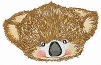 Koala muzzle embroidery design