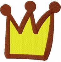 Crown free embroidery design 2
