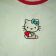Hello kitty with heart design on baby wear embroidered