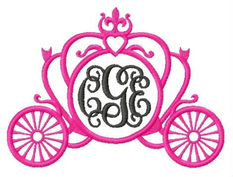 Carriage machine embroidery design