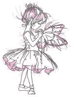 I want to be fairy embroidery design