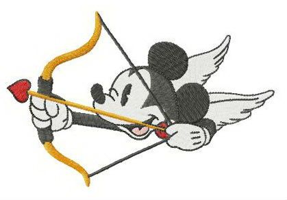 Mickey amur machine embroidery design