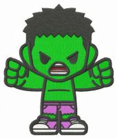 Teen Hulk embroidery design