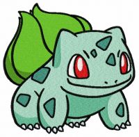 Bulbasaur embroidery design
