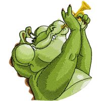 Louis embroidery design