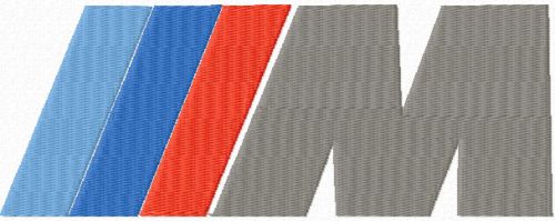 BMW M series logo machine embroidery design