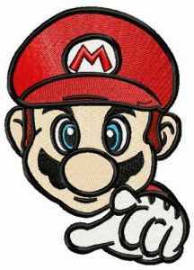 Brother of Luigi embroidery design