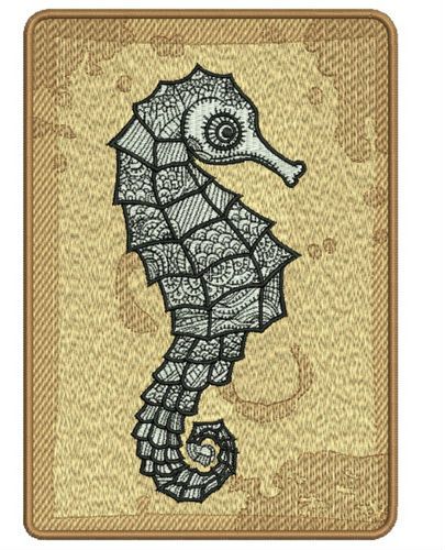 Sea horse 2 machine embroidery design