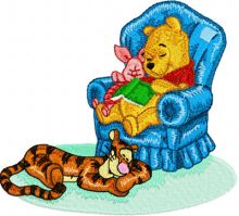 Dream: Winnie Pooh and Tigger, Piglet embroidery design