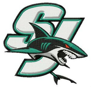 San Jose Sharks logo embroidery design