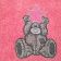 Bath towel embroidered with tatty teddy with star