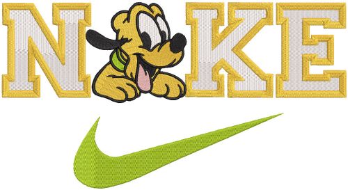 Nike Pluto embroidery design