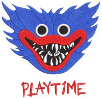 Huggy Wuggy embroidery design