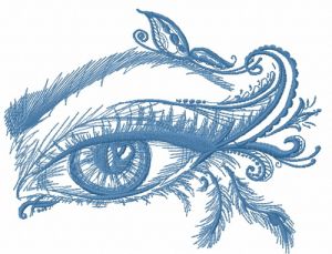 Exotic eye 2 embroidery design