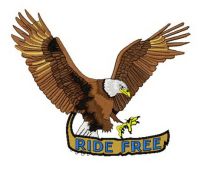 Ride free 2 embroidery design