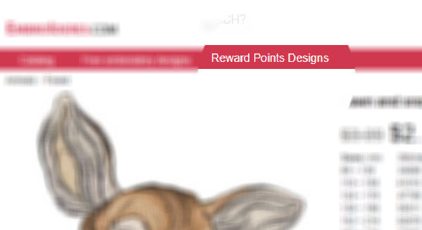 reward points embroidery designs